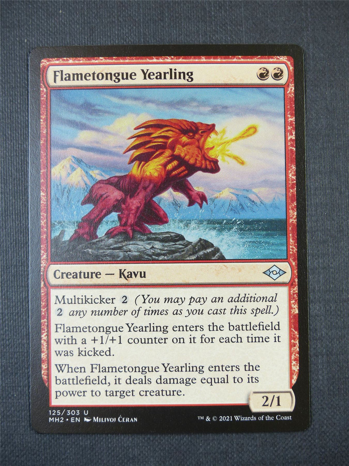 Flametongue Yearling - Uncommon - Mtg Card #529