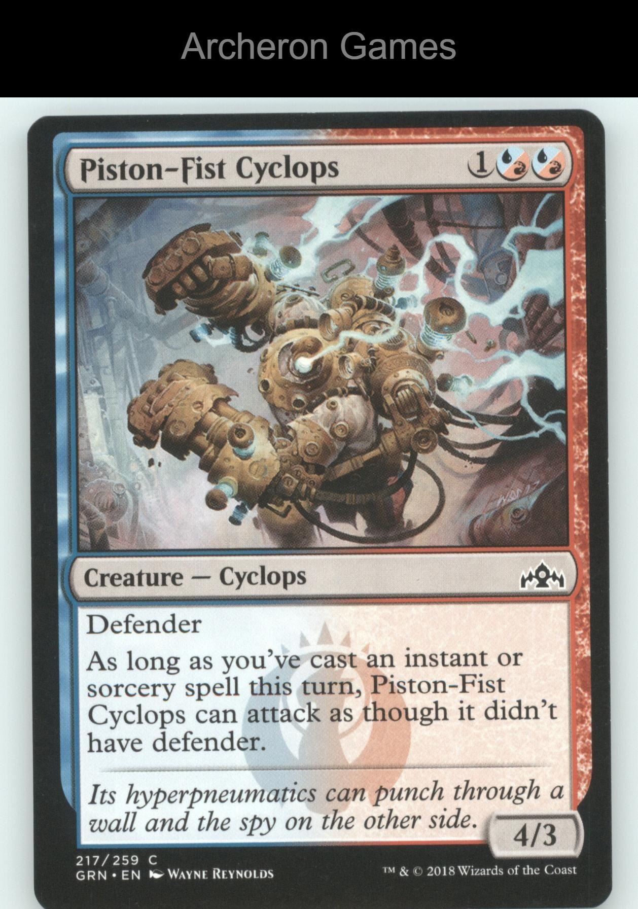 Piston-Fist Cyclops 217 C MTG Card Guilds of Ravnica