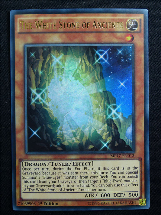 The White Stone of Ancients MP17 Ultra Rare - 1st ed Yugoioh Card #31H