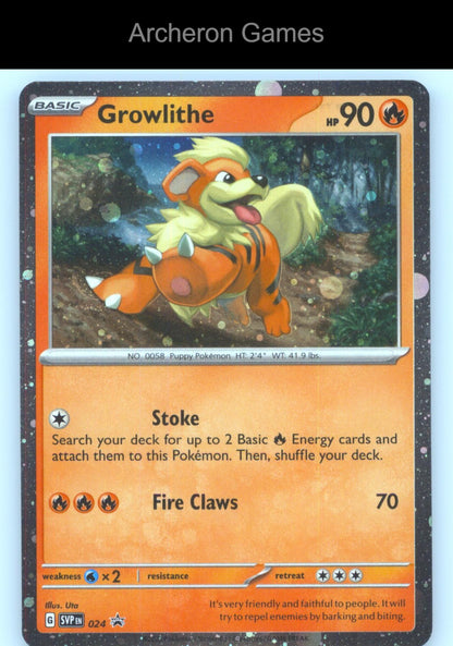 Pokemon Card Growlithe (Cosmos Holo) SVP 024 P Scarlet & Violet Promo