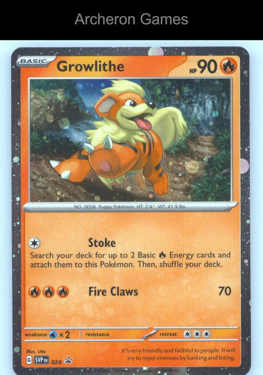 Pokemon Card Growlithe (Cosmos Holo) SVP 024 P Scarlet & Violet Promo