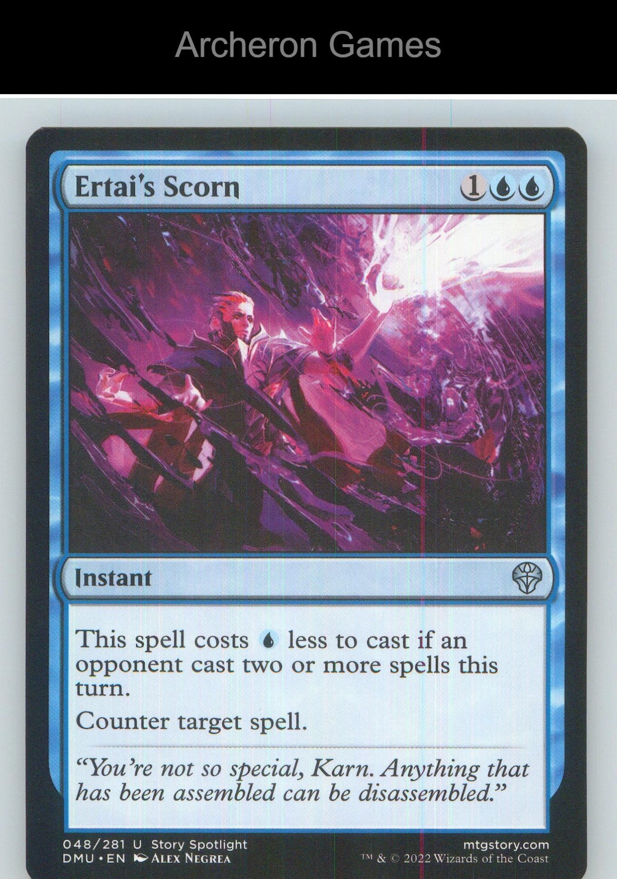 Ertai's Scorn DMU 48 UC MTG Card NM/EX+