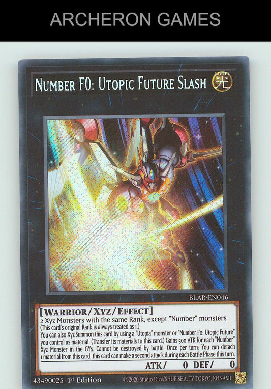 Number F0: Utopic Future Slash SEC YUGIOH Card