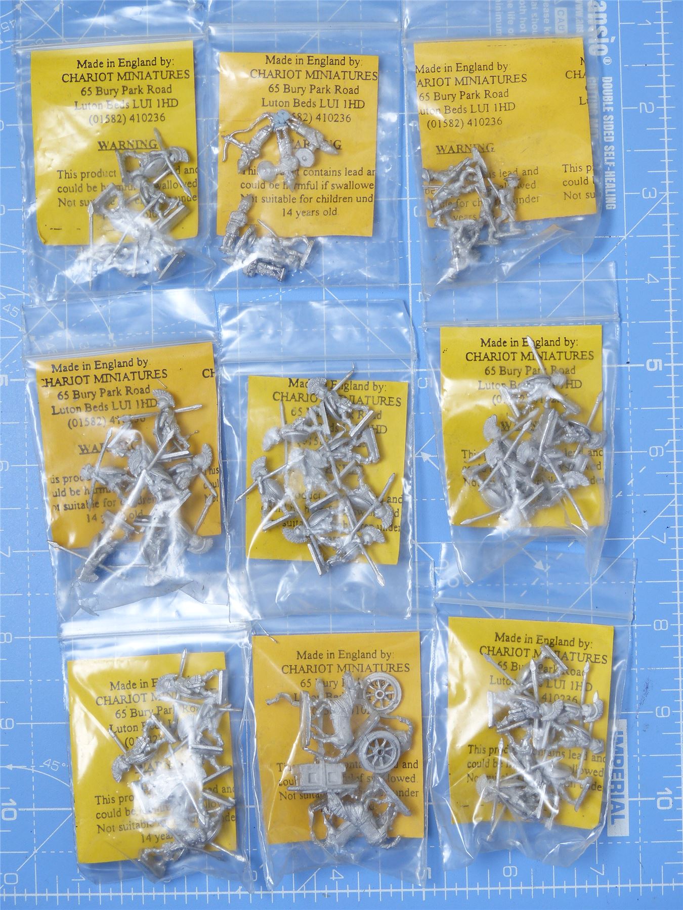 Classic Pewter War Miniatures Roman & Others - Chariot Miniatures #2GZ
