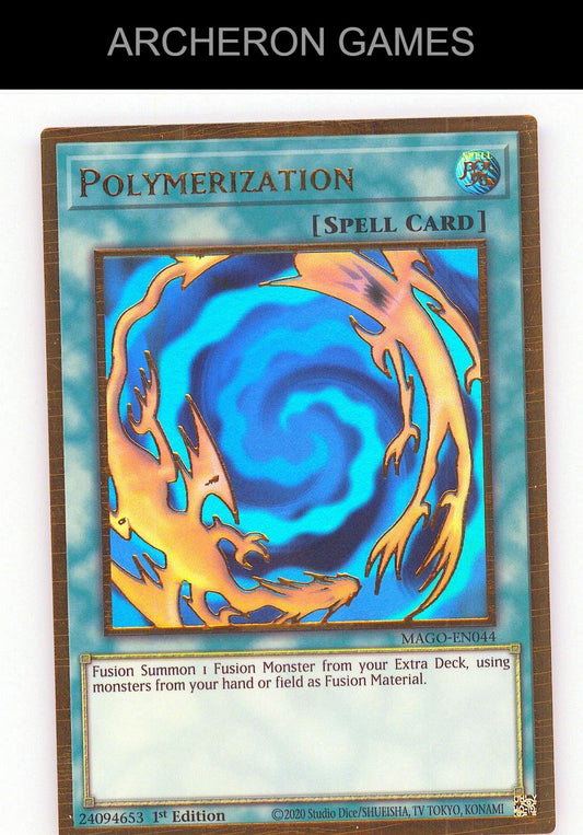 Polymerization GOLD RARE YUGIOH Card