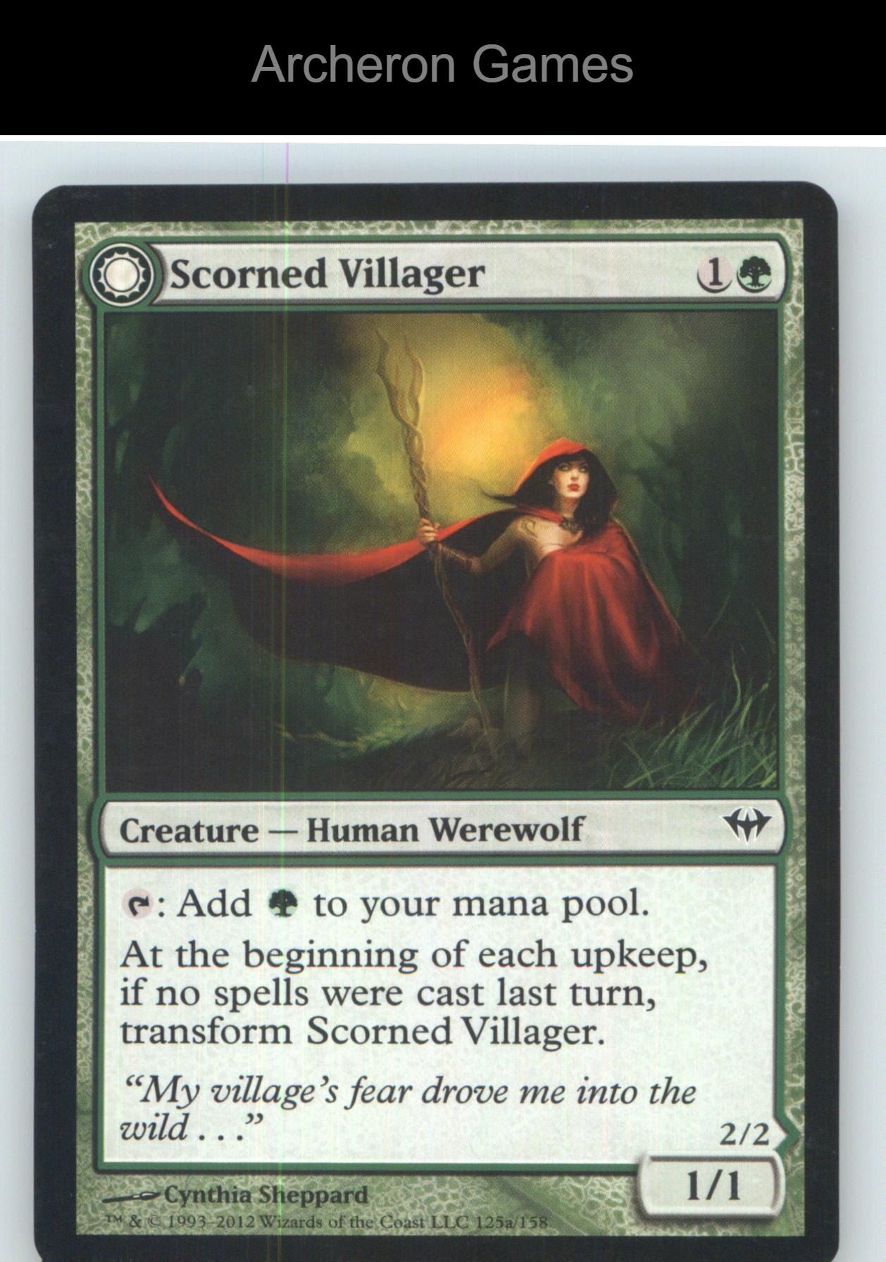 Scorned Villager DKA 125 C MTG Card NM/EX+