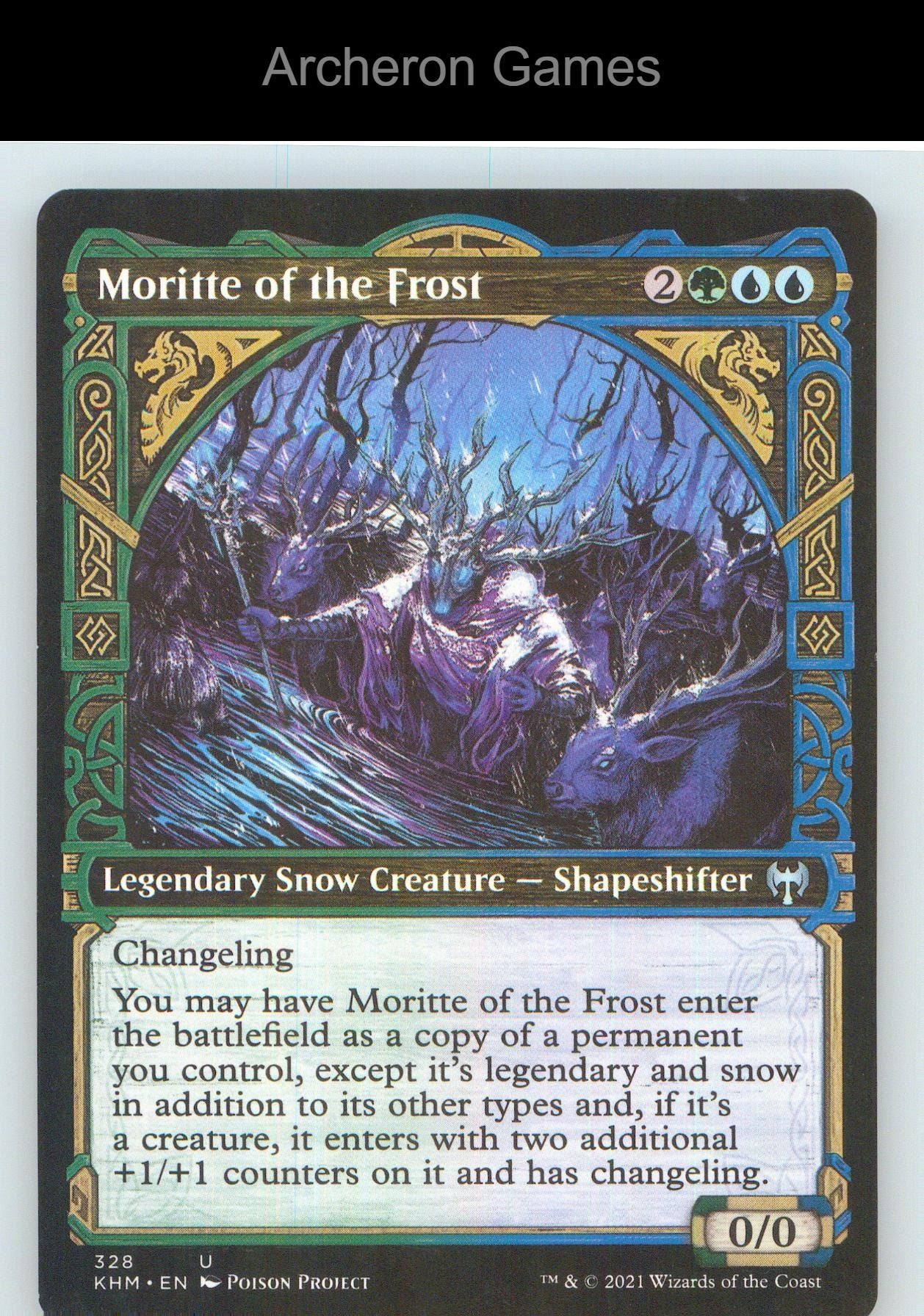 Moritte of the Frost (Showcase) KHM 328 UC MTG Card NM/EX+