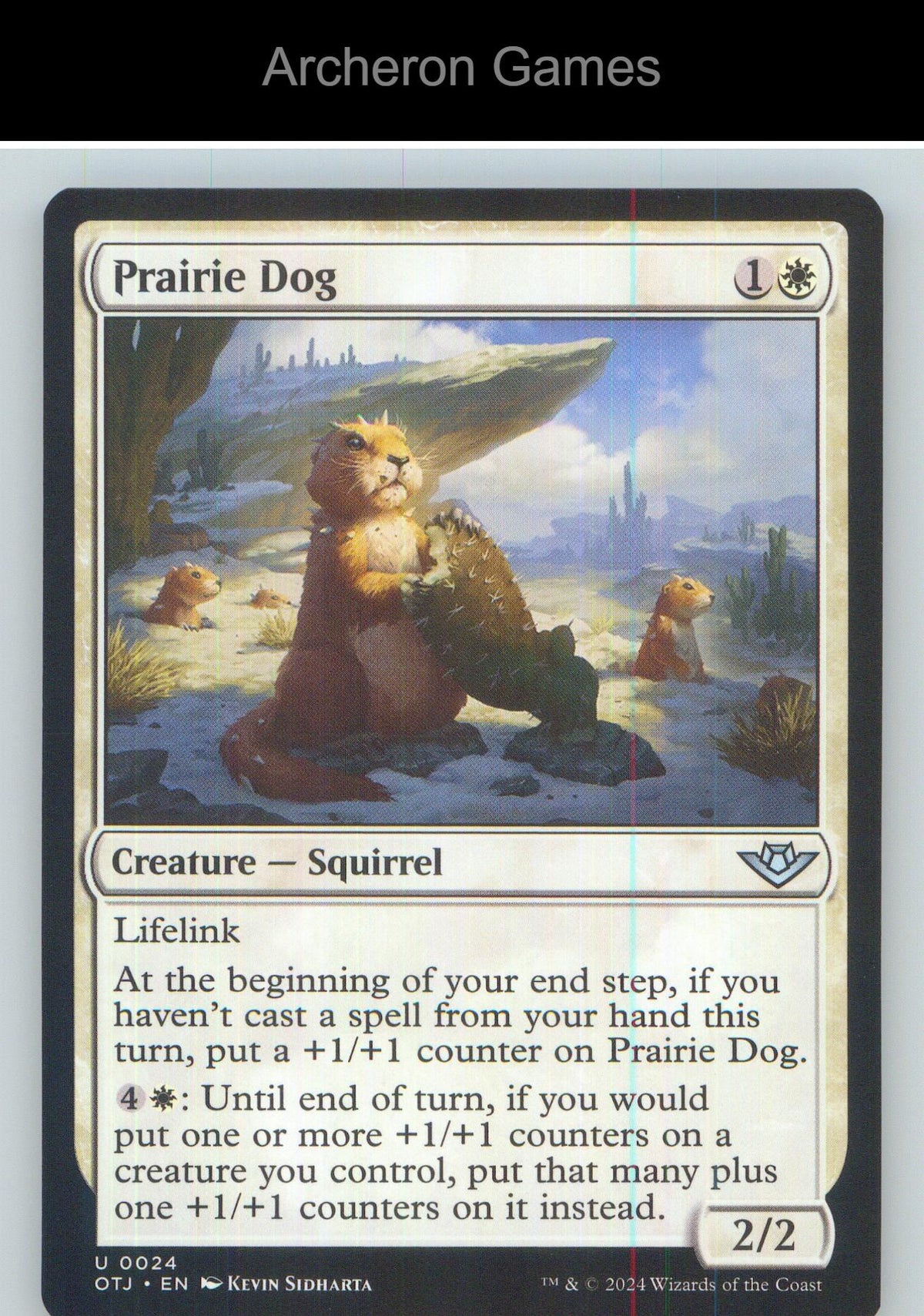 Prairie Dog OTJ 24 UC MTG Card NM/EX+