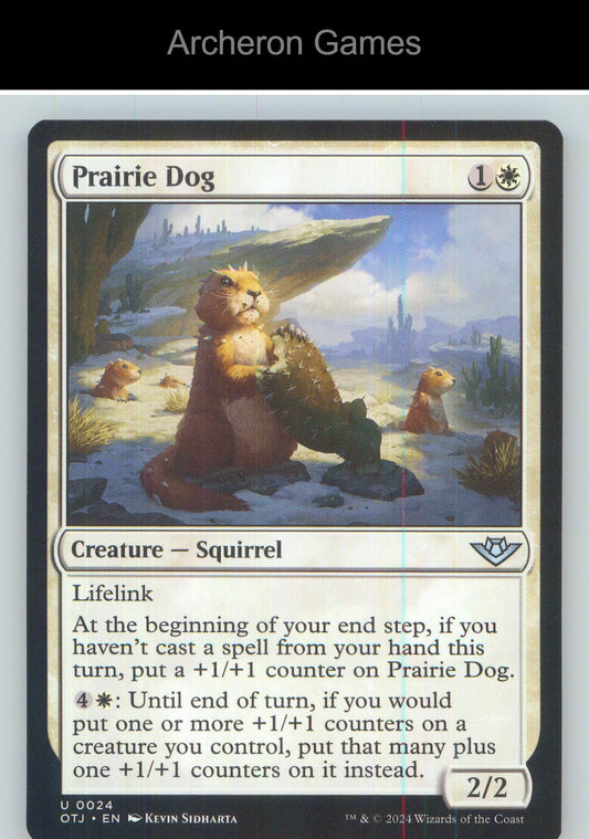 Prairie Dog OTJ 24 UC MTG Card NM/EX+