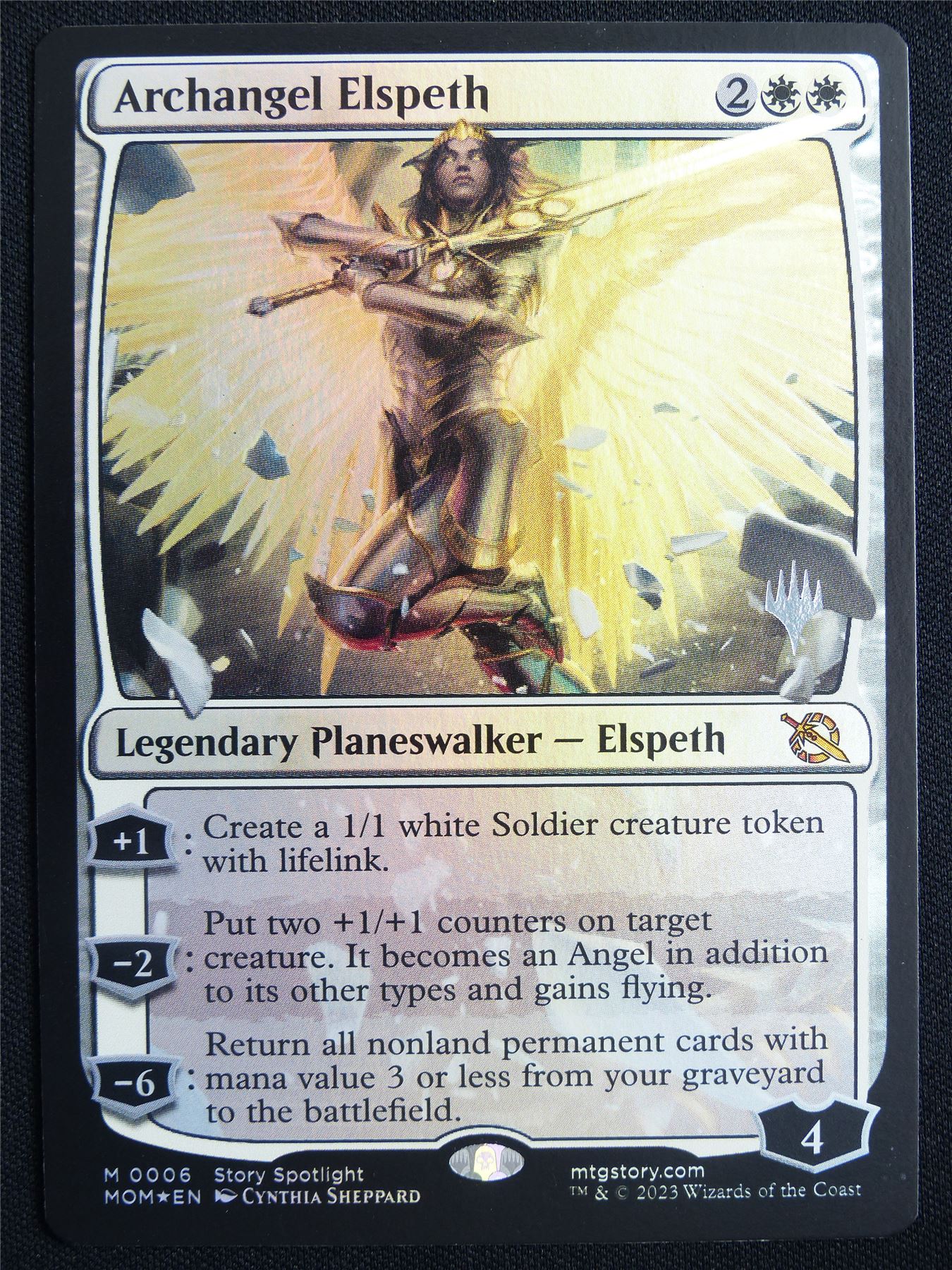Archangel Elspeth Foil - MOM - Mtg Card #20H