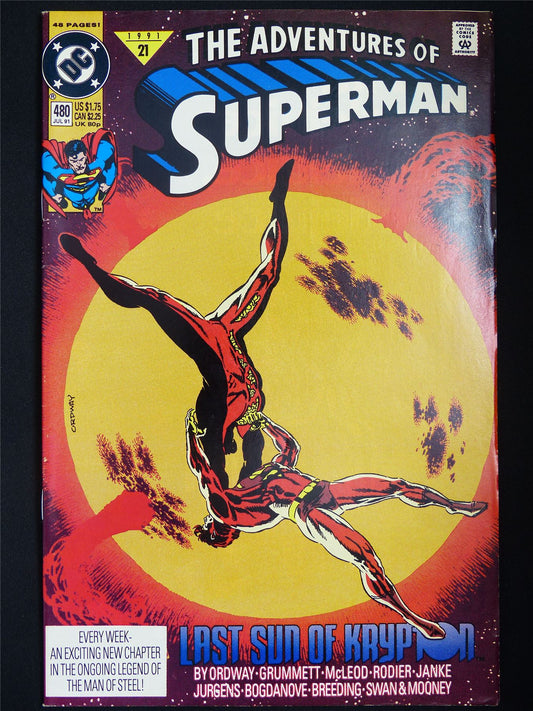 SUPERMAN #480 1991 - DC Comic #1RB