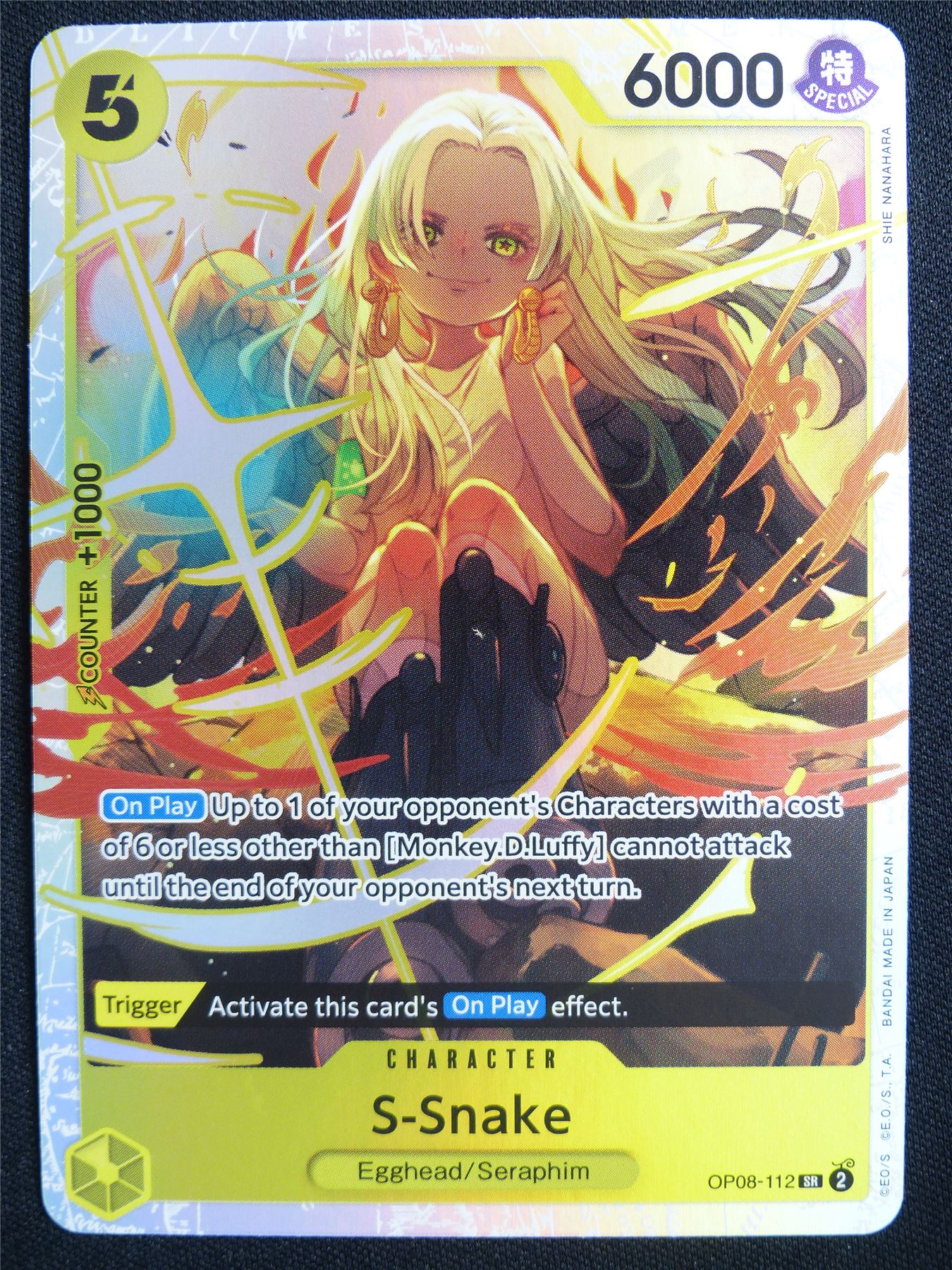 S-Snake OP08-112 SR Foil - One Piece Card #5Q5