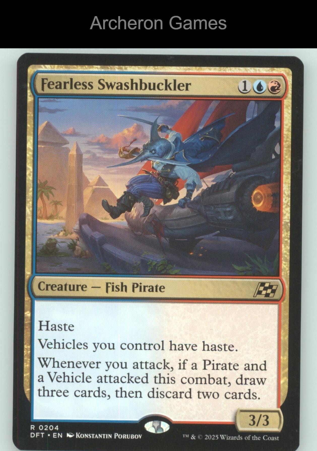 Fearless Swashbuckler 204 R MTG Card Aetherdrift