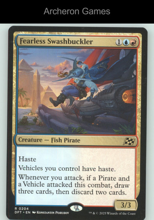Fearless Swashbuckler 204 R MTG Card Aetherdrift