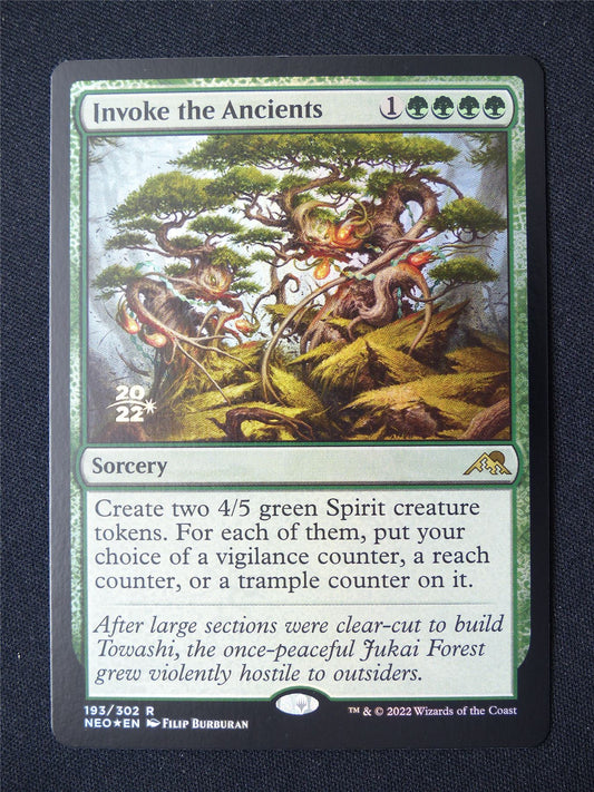 Invoke the Ancients Pre-Release Promo Foil - NEO - Mtg Card #947