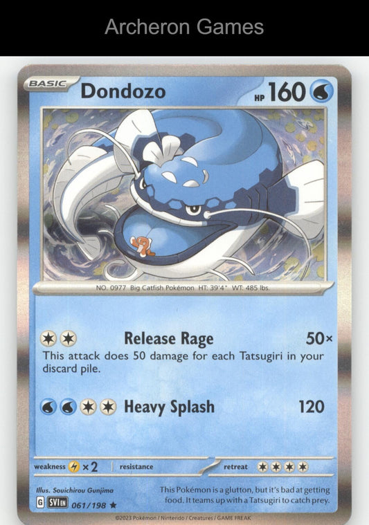 Pokemon Card Dondozo (Line Holo) MCAP 061/198 R Miscellaneous Cards & Products