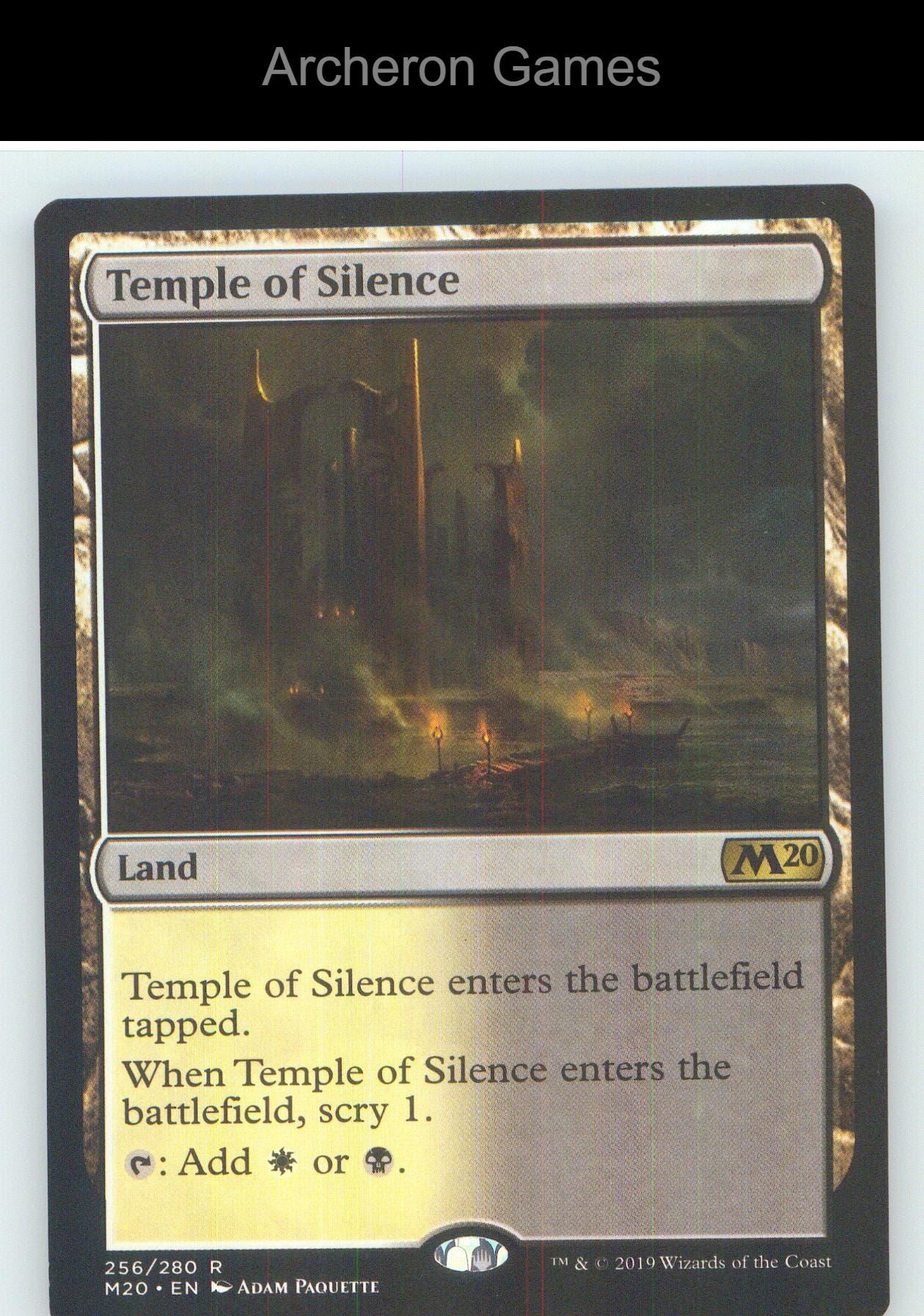 Temple of Silence M20 256 R MTG Card NM/EX+