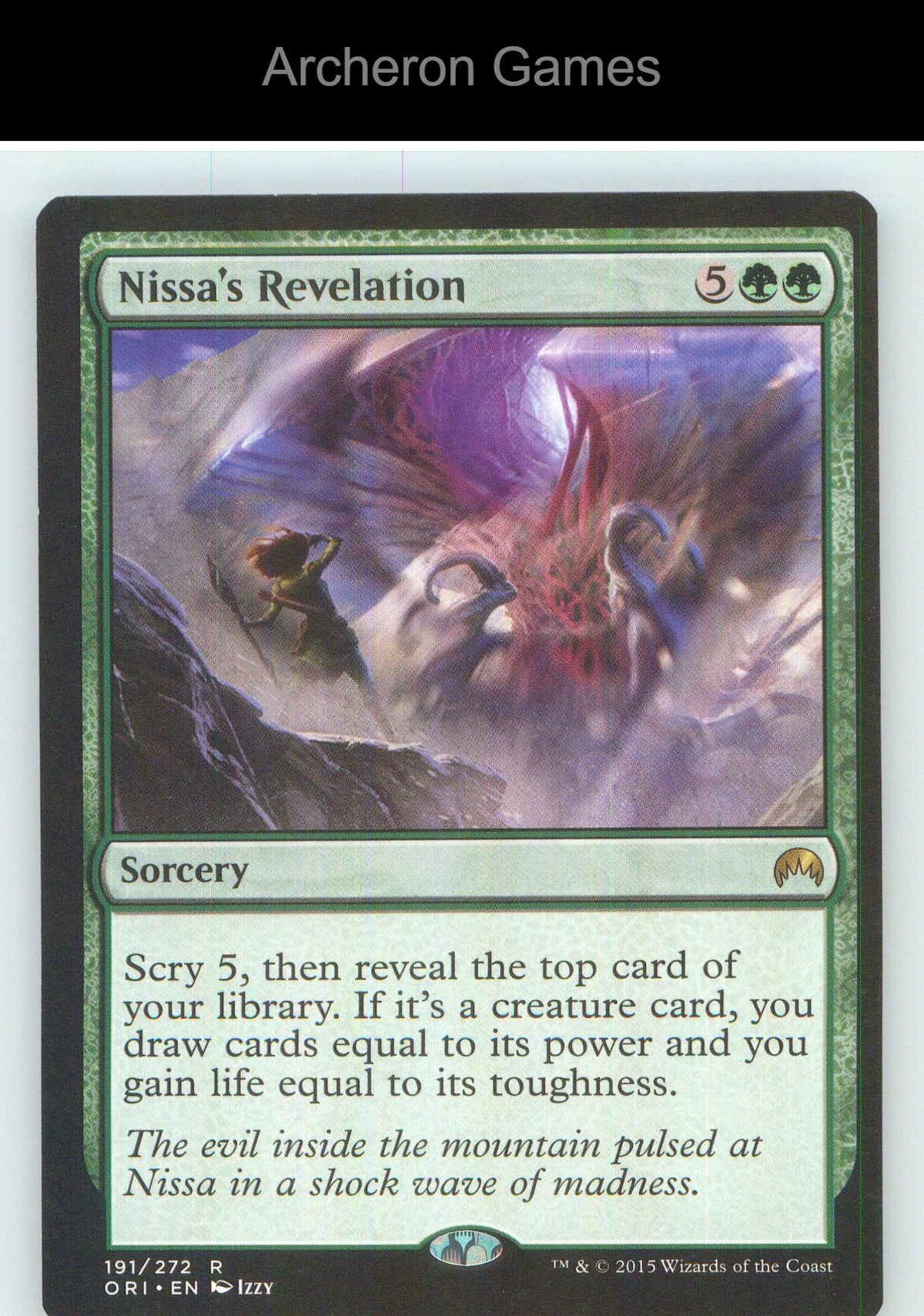 Nissa's Revelation ORI 191 R MTG Card NM/EX+