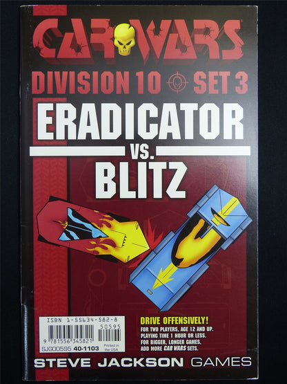 Car Wars Division 10 Set 3: Eradicator vs Blitz -  Roleplay Booklet #ND