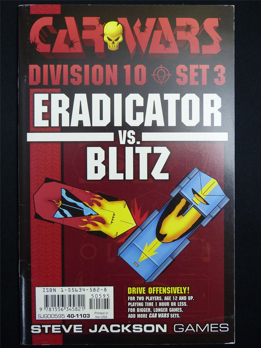 Car Wars Division 10 Set 3: Eradicator vs Blitz -  Roleplay Booklet #ND