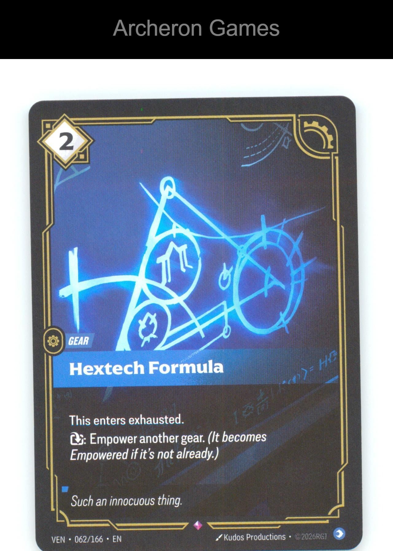 Hextech Formula VEN 062/166 R Vendetta Riftbound Card Foil