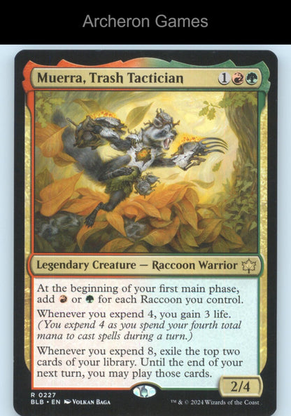 Muerra, Trash Tactician 227 R MTG Card Promo Pack: Bloomburrow