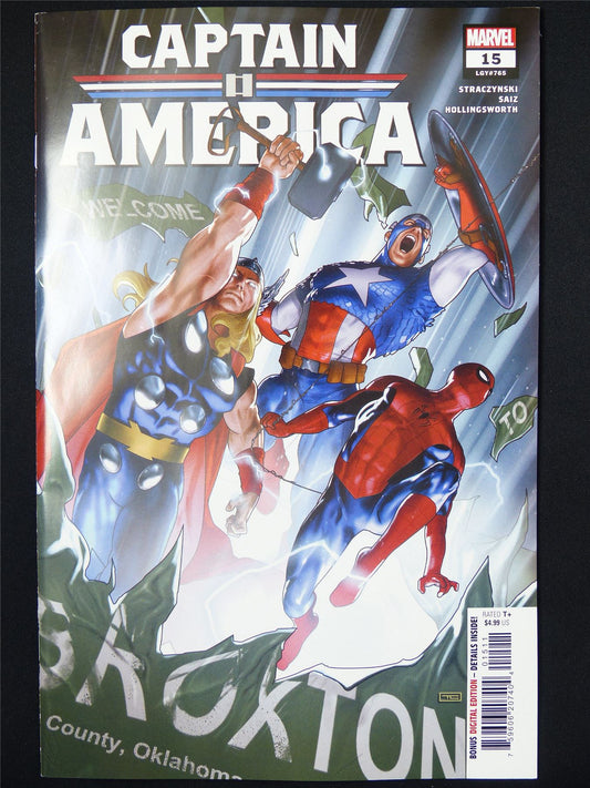 CAPTAIN America #15 - B&B Jan 2025 Marvel Comic #3TG