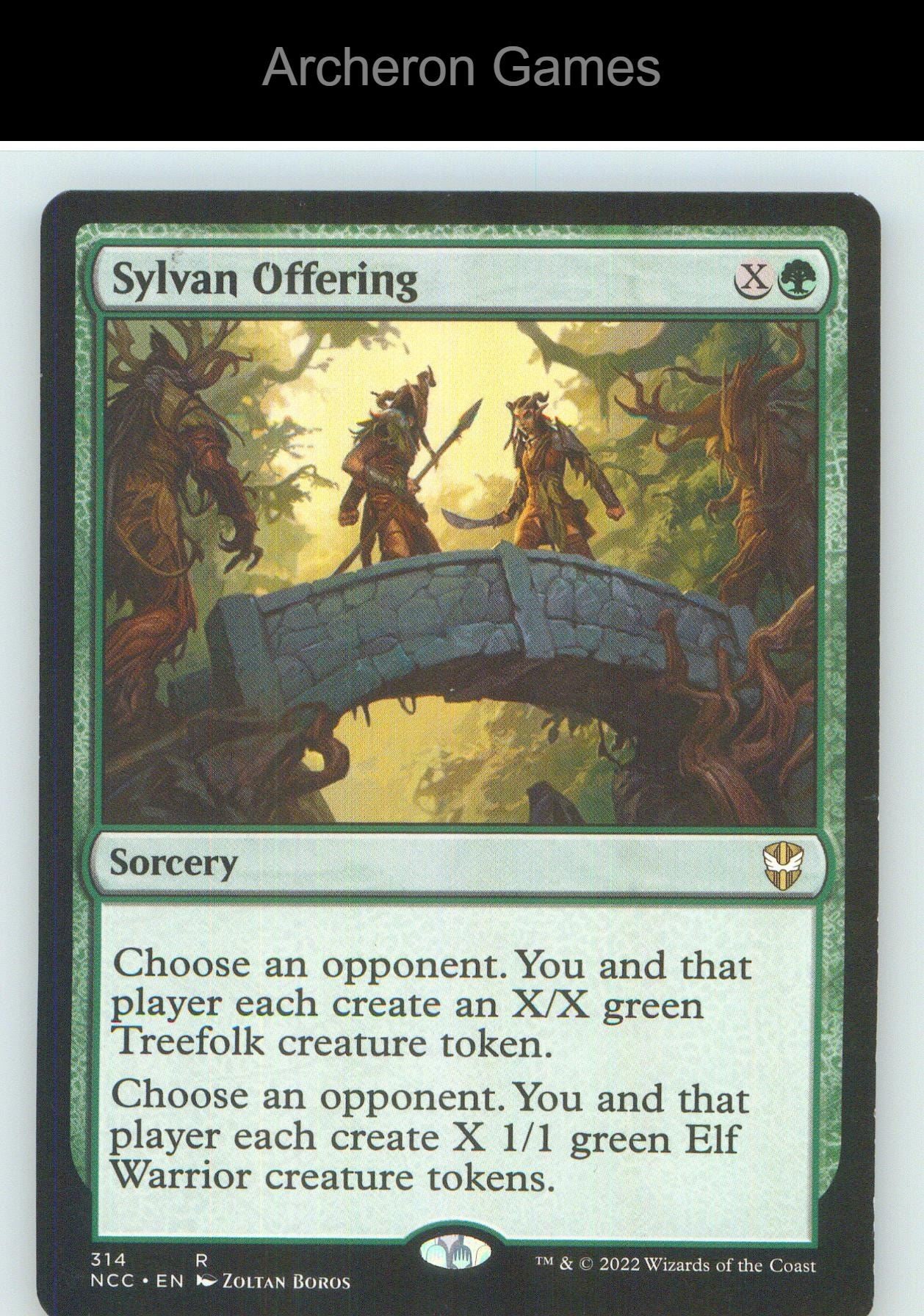 Sylvan Offering NCC 314 R MTG Card NM/EX+