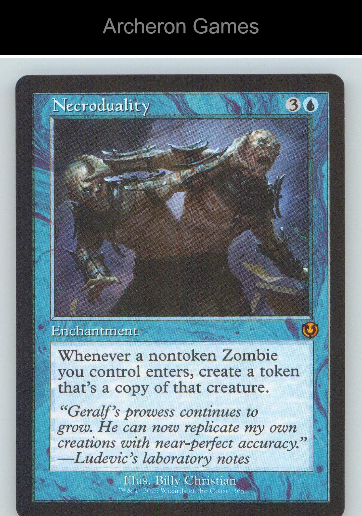 Necroduality (Retro Frame) INR 365 Mythic MTG Card NM/EX+