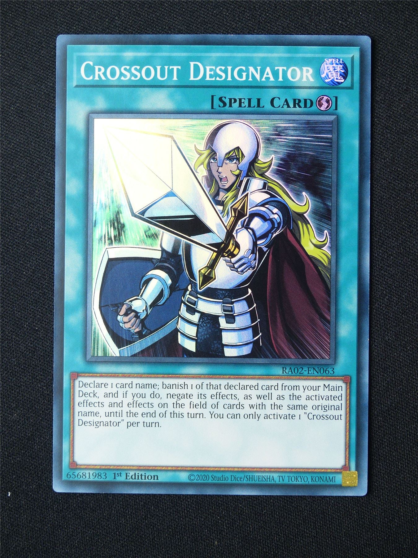 Crossout Designator RA02 Super Rare - 1st ed Yugioh Card #3RR