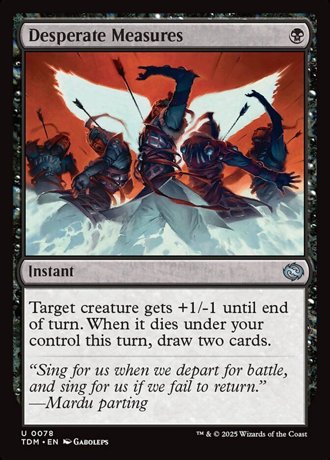 Desperate Measures - Tarkir: Dragonstorm tdm