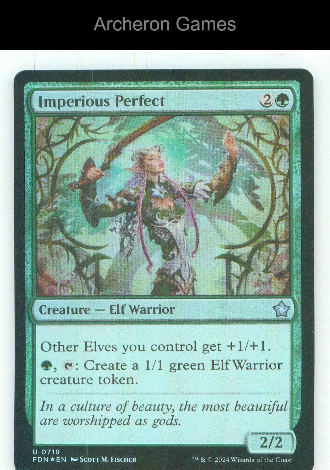 Imperious Perfect FDN 719 UC MTG Card NM/EX+ Foil