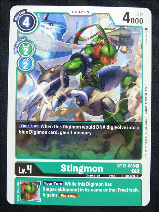 Stingmon BT12-050 U - Digimon Card #LU