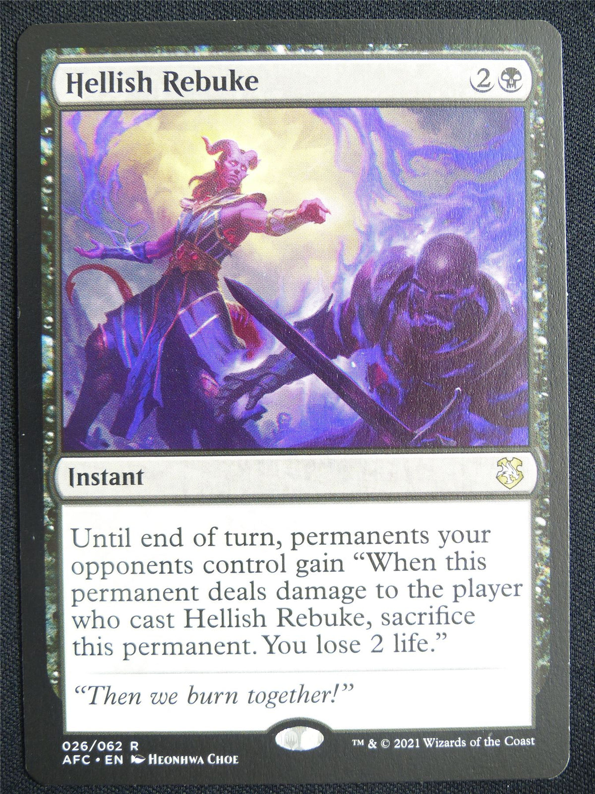 Hellish Rebuke - AFC - Mtg Card #243