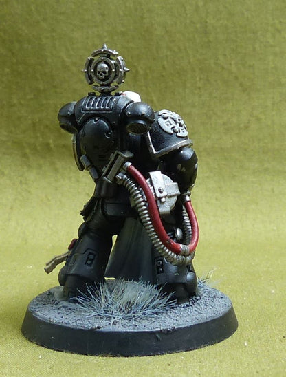 Company Veterans with Heavy Bolter painted - Iron Hands - Warhammer 40K #3J6