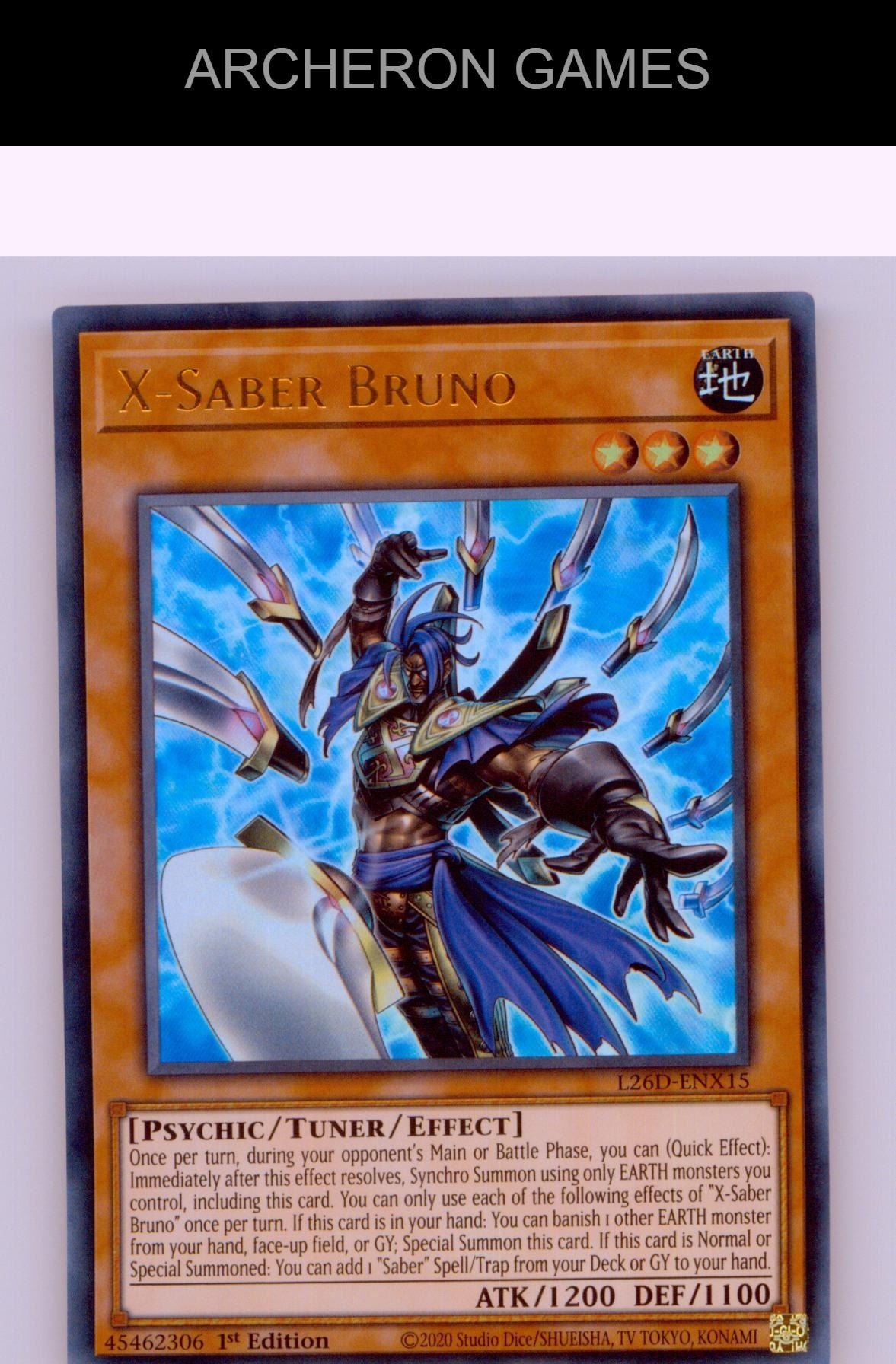 X-Saber Bruno (Ultra Rare) Ultra Rare YUGIOH Card 1st Edition