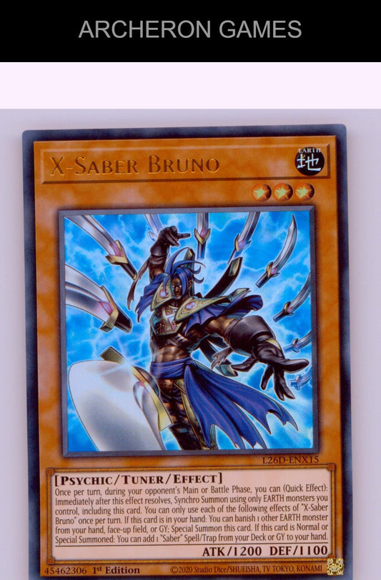 X-Saber Bruno (Ultra Rare) Ultra Rare YUGIOH Card 1st Edition
