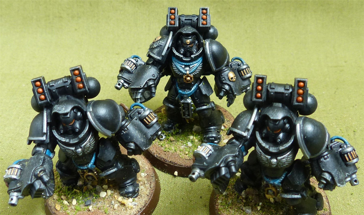 Aggressor Squad painted - Iron Hands - Warhammer 40K #1QS