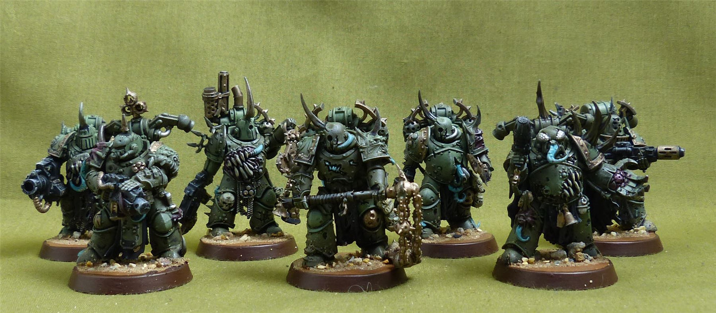 Plague Marines Painted - Death Guard - Warhammer 40K #3V6
