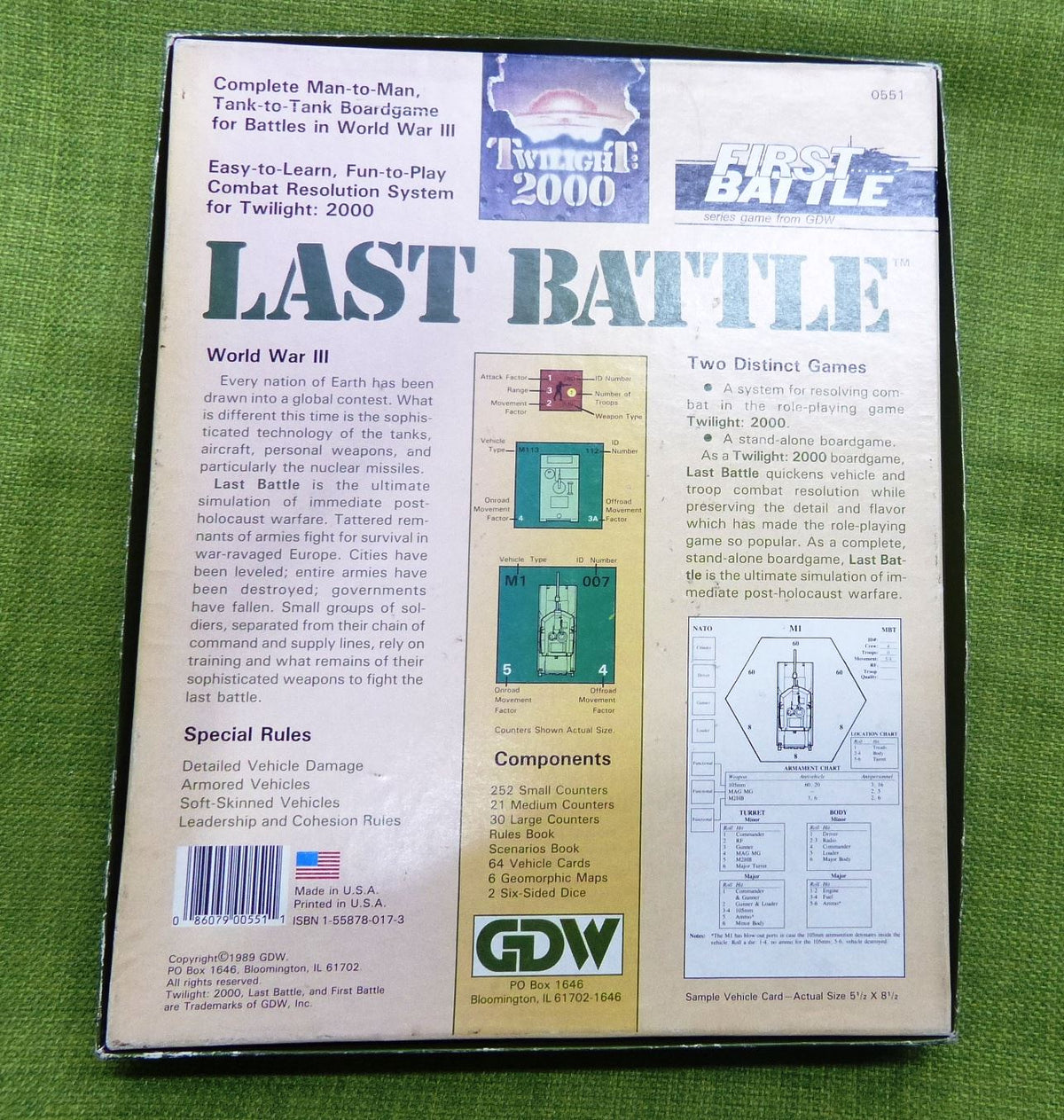Twilight 2000 GDW Last BattleBox Set #6Y