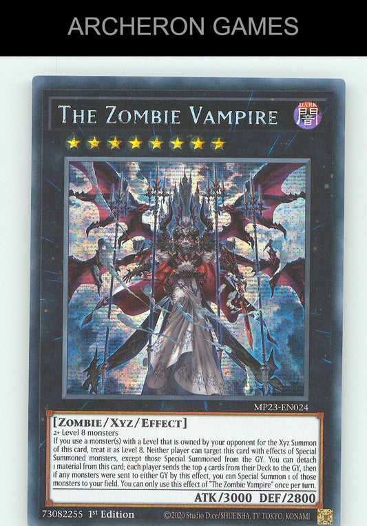The Zombie Vampire SEC YUGIOH Card