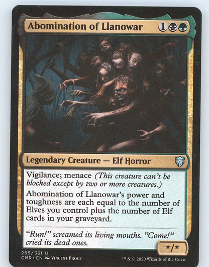 Abomination of Llanowar 265 UC MTG Card Commander Legends