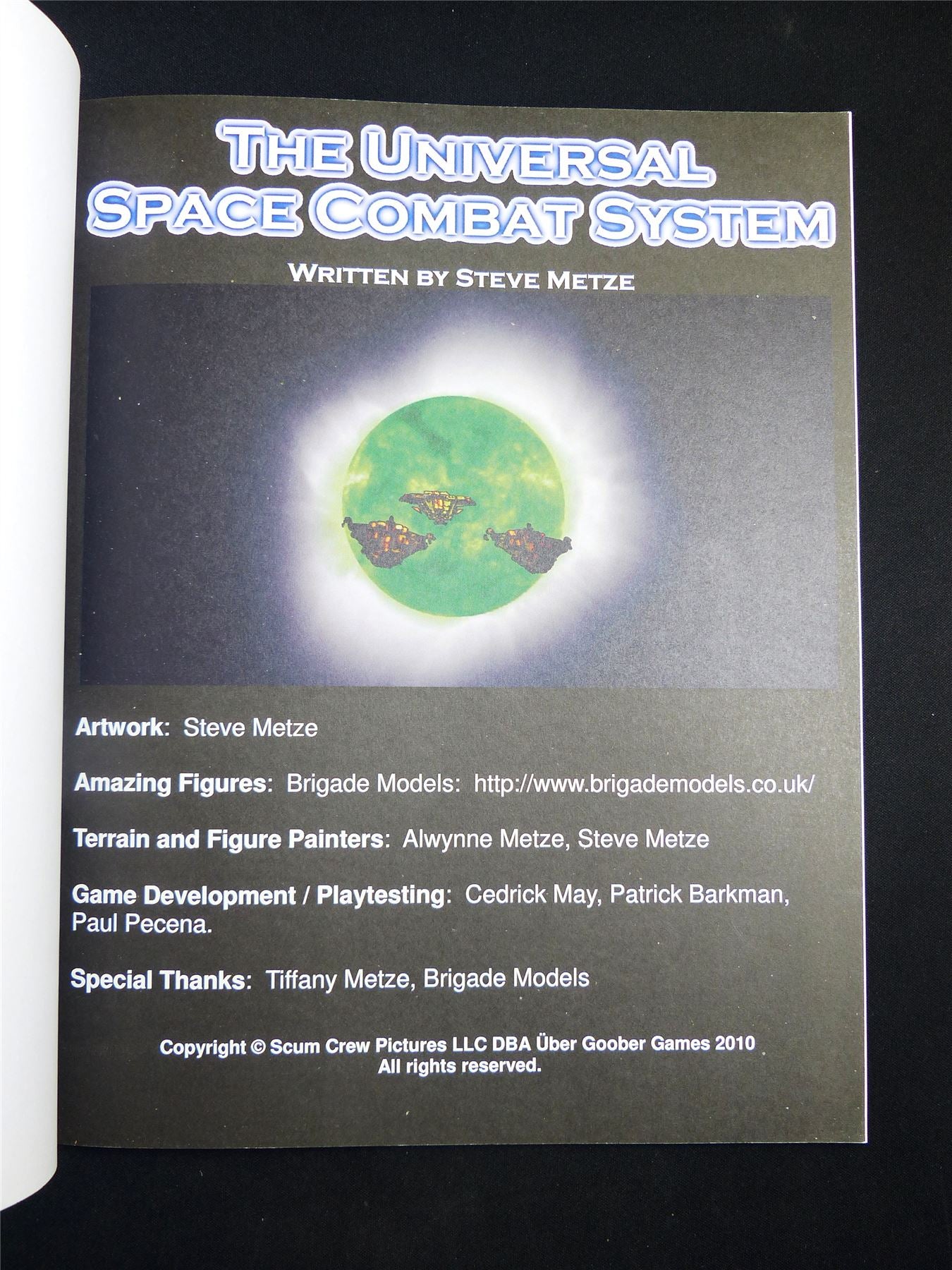 The Universal Space Combat System Miniatures Rulebook - Ubergoober Games Softback #2UI