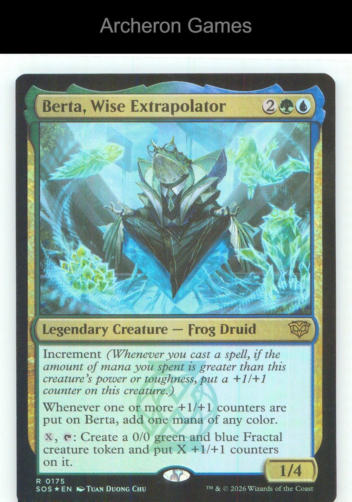Berta, Wise Extrapolator SOS 175 R MTG Card NM/EX+ Foil