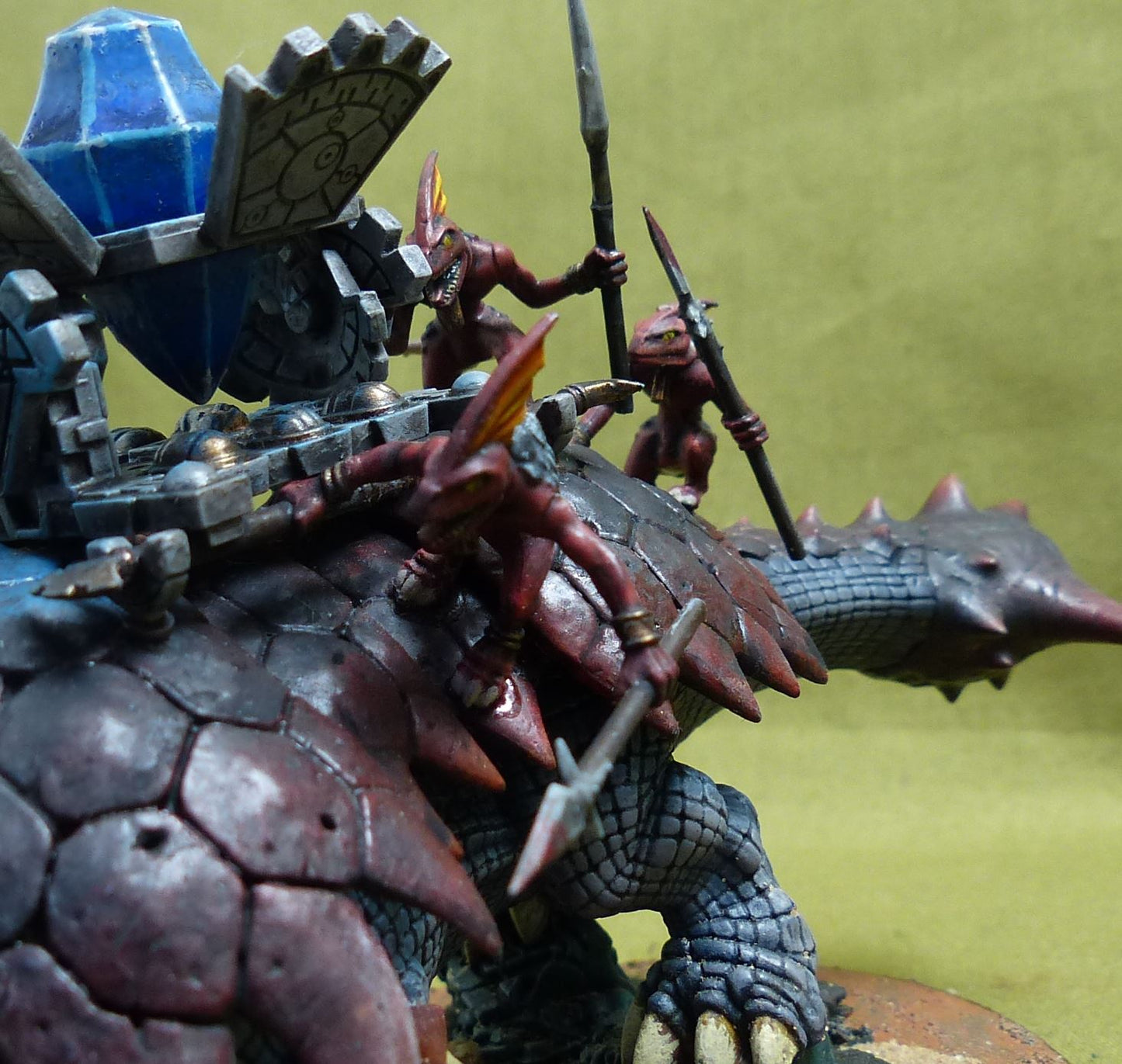 Bastiladon painted - Seraphon - Warhammer Aos #2M1