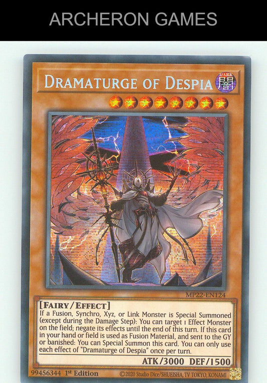 Dramaturge of Despia SEC YUGIOH Card