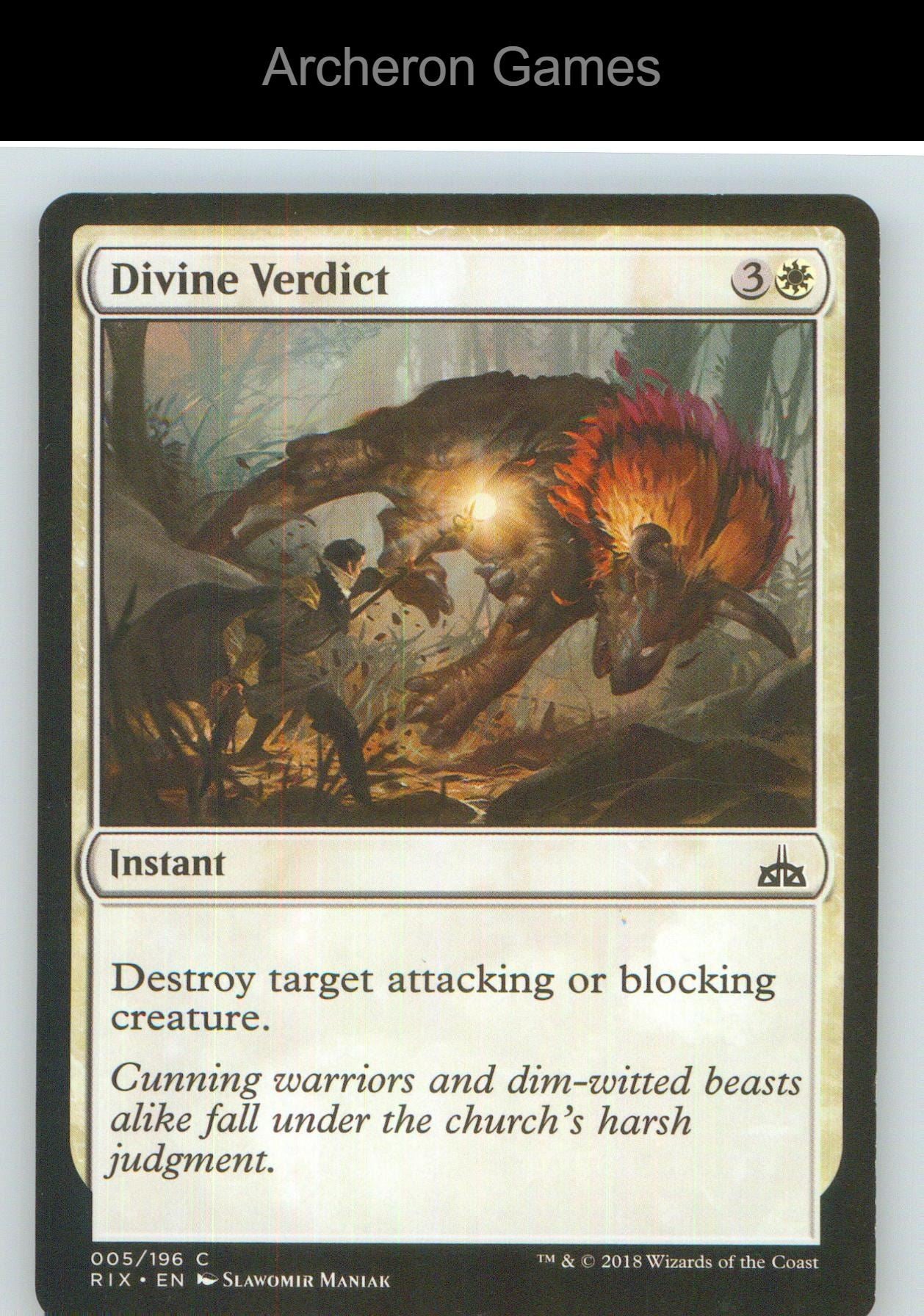 Divine Verdict RIX 5 C MTG Card NM/EX+