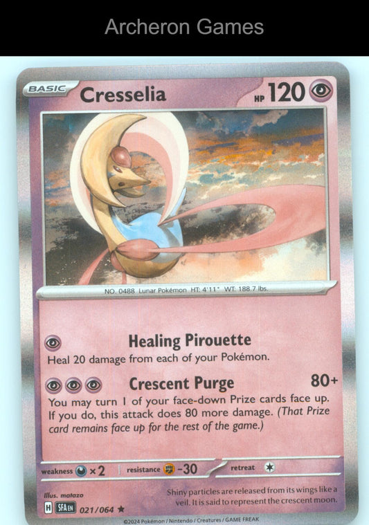 Pokemon Card Cresselia SFA 021/064 R Shrouded Fable Holo