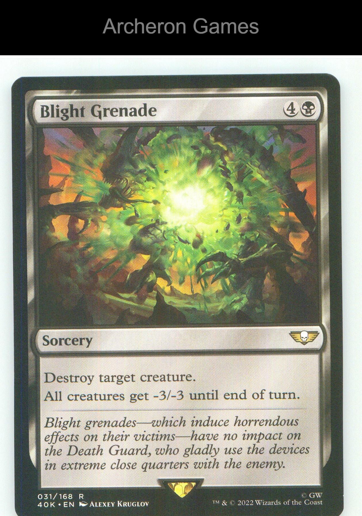 Blight Grenade 31 R MTG Card NM/EX+