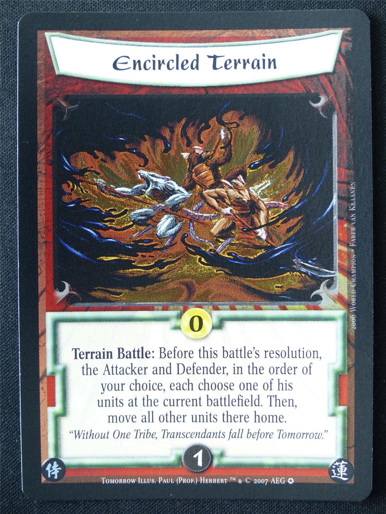 Encircled Terrain Foil - Tom - Legend of the Five Rings L5R Card #W8